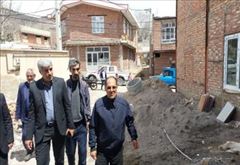 💢بازدید فرماندار شهرستان اسکو از مرکز بهداشت در حال ساخت روستای گنبرف