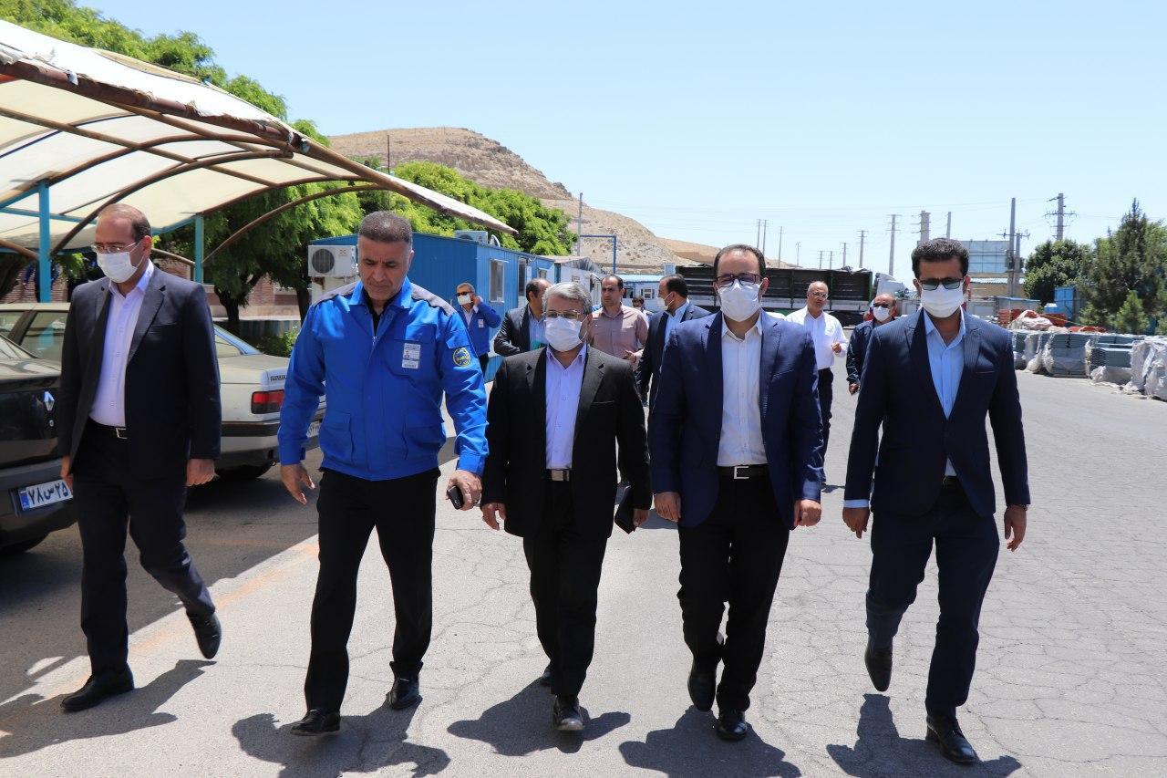 بازدید فرماندار شهرستان و امام جمعه اسکو از شهرک صنعتی شهید نیرومند اسکو